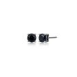 ETHOS  BASIC  GUN COLOR 6MM GEN BLACK SAPPHIRE STUD EARRING Online now