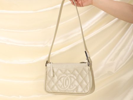 Chanel Caviar Timeless Pearl Pochette Online Hot Sale