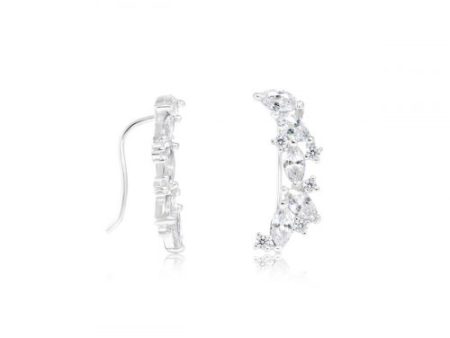 Earrings - Sterling Silver 925 Fancy Shape Ear Climbers Online