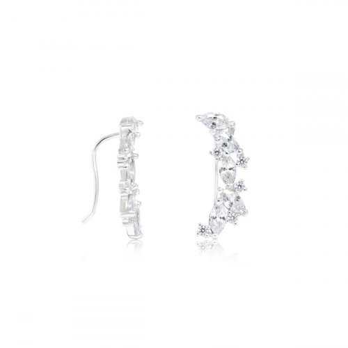 Earrings - Sterling Silver 925 Fancy Shape Ear Climbers Online