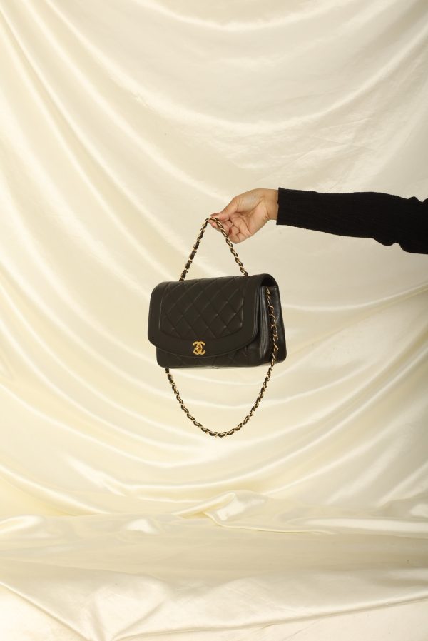 Chanel 1994 Lambskin Medium Diana Hot on Sale