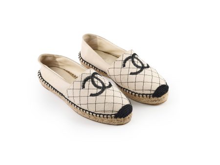 Chanel White Espadrilles Size 40 Supply