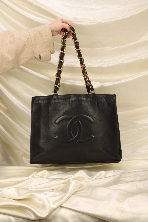 Chanel Calfskin Timeless Chunky Chain Tote Online Sale