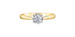 10KTY Solitaire Illusion Set Engagement Ring 1=0.25CT For Cheap