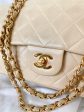 Chanel Beige Lambskin Double Flap Bag For Cheap