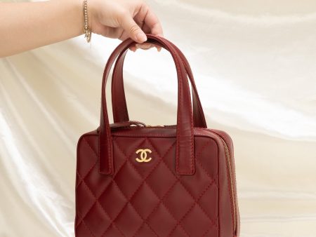 Chanel Quilted Bowler Bag on Sale