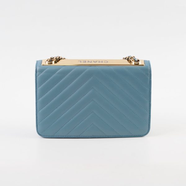 Chanel Trendy CC Wallet on Chain WOC Blue Discount