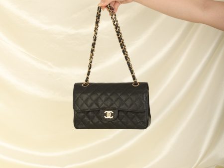 Chanel 2003 Caviar Small Double Flap Discount