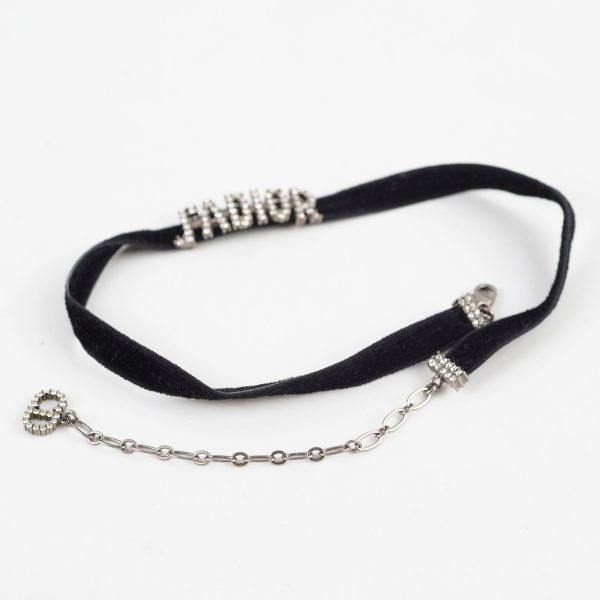 Christian Dior Crystal Choker Black Online Hot Sale