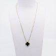 Van Cleef & Arpels Vintage Alhambra Onyx Necklace Online now