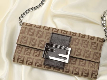 Fendi Zucchino Wallet on Chain Discount