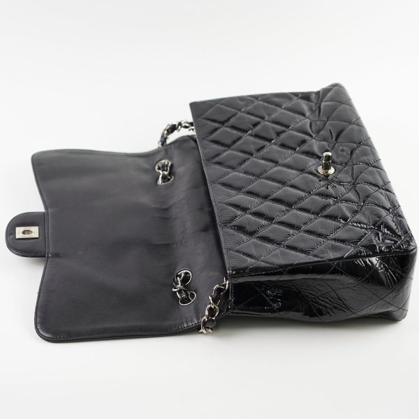 Chanel Jumbo Single Flap Patent Black - Series 11 Hot on Sale