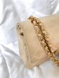 Chanel Beige Lambskin Double Flap Bag For Cheap