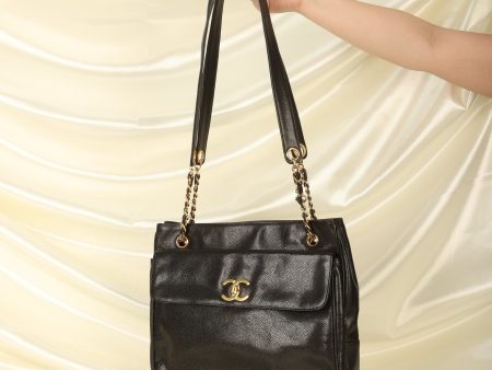 Chanel Caviar Double Sided Tote For Cheap