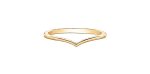 Ladies 10 Karat Yellow Gold 1mm Stackable V Ring Online