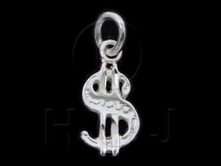 Pendant - Sterling Silver 925 Dollar Sign For Cheap