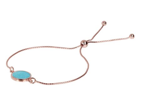 Bronzallure Alba Disc Amazonite Bolo Bracelet Online now