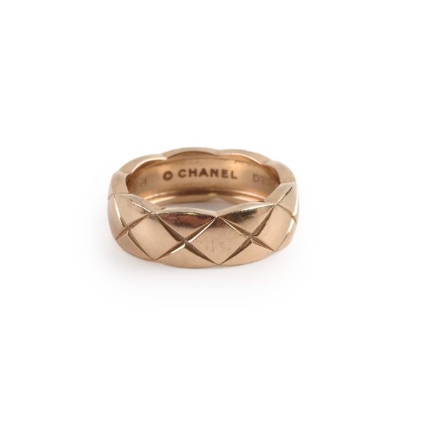 Chanel Coco Crush Small Beige Gold Size 54 Ring For Discount