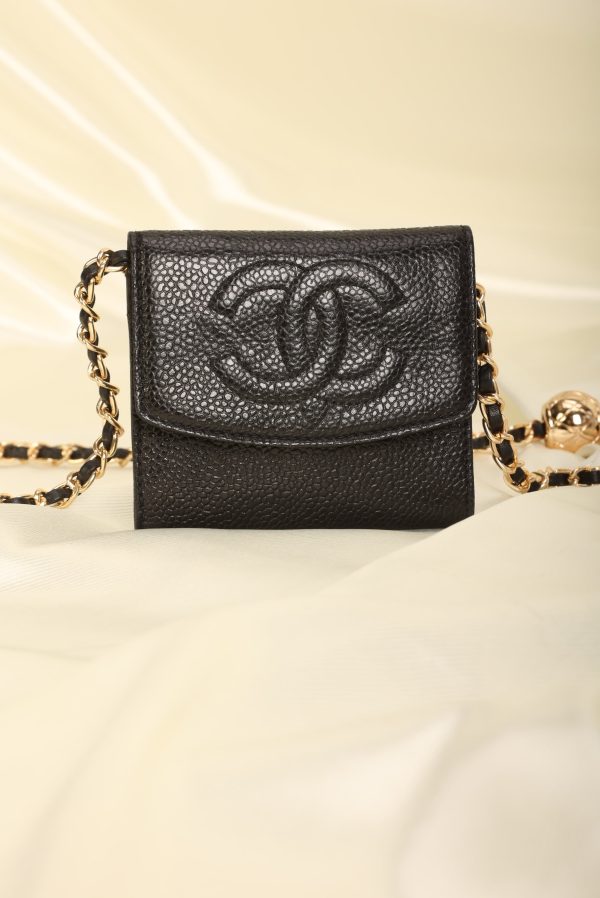 Chanel Caviar Cardholder on Chain Online Hot Sale