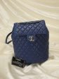 Chanel Cobalt Quilted Backpack Supply