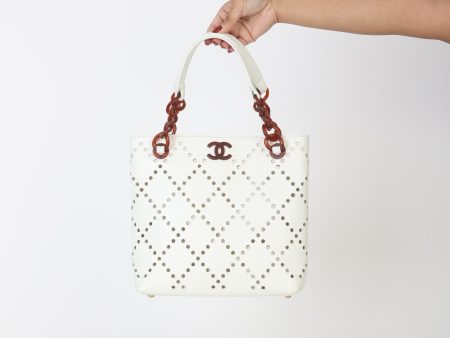 Chanel 2003 Caviar Perforated Tote Online Sale