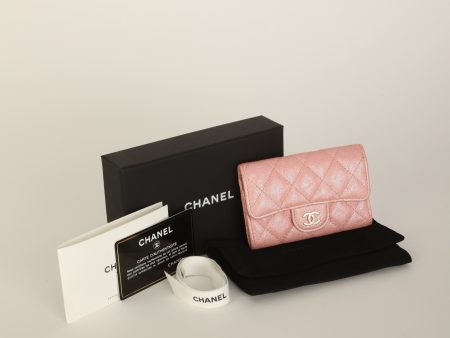 Chanel 2019 Caviar Card Holder on Chain For Sale