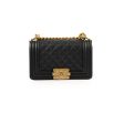 Chanel Small Boy Caviar Bag Black For Sale