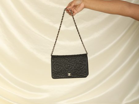 Chanel 2020 Caviar Camellia Wallet on Chain Hot on Sale