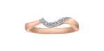 Engagement Ring 10 Karat Rose & White Gold  - Canadian Diamond Sale