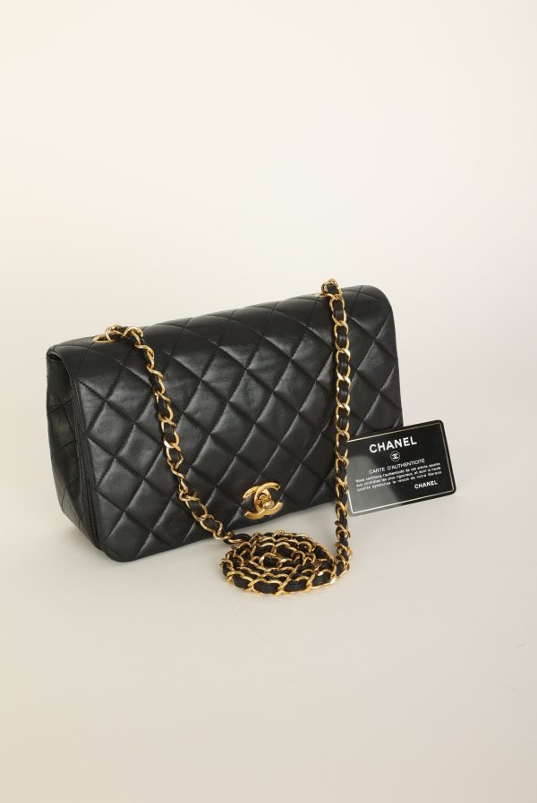 Chanel 1989 Lambskin Medium Turnlock Full Flap Online Sale