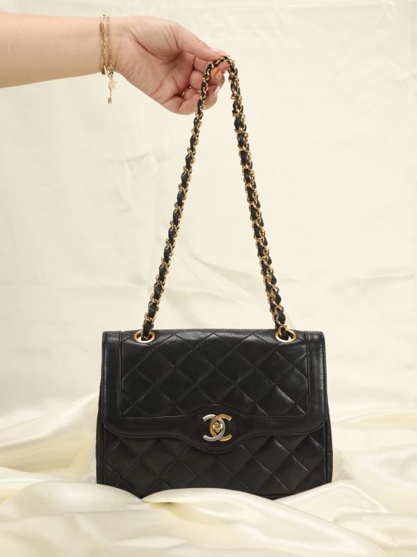 Chanel Two-Tone Double Flap Bag Sale