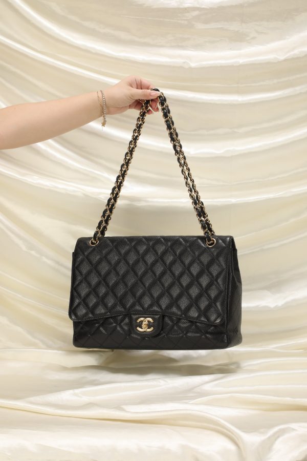 Chanel Caviar Jumbo Flap Bag Online now