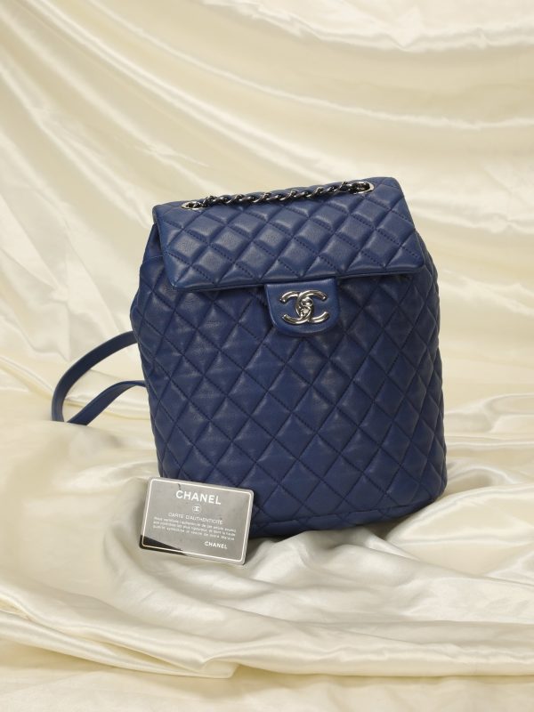 Chanel Cobalt Quilted Backpack Supply