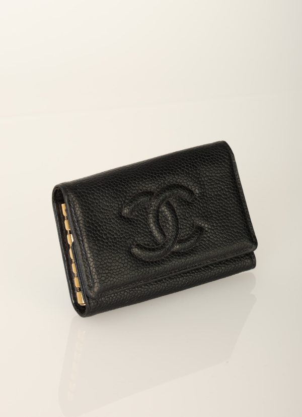 Chanel 1997 Caviar Key Case Online now