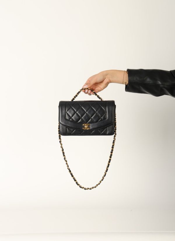 Chanel 1991 Small Lambskin Diana Online Sale