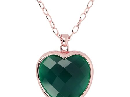 Bronzallure Romance Alba Heart Necklace Hot on Sale