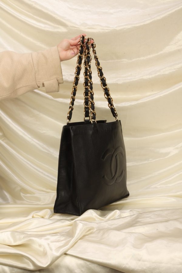 Chanel Calfskin Timeless Chunky Chain Tote Online Sale