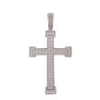 Pendant - Sterling Silver 925 Large CZ Cross Hot on Sale