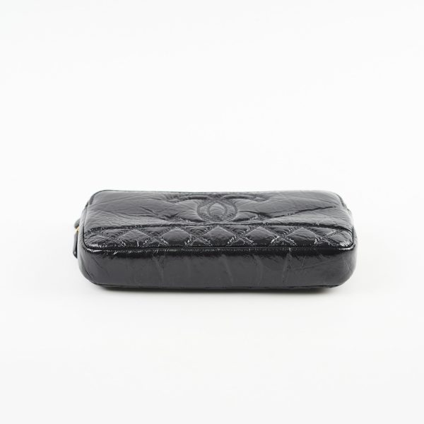 Chanel Double Zip Wallet On Chain WOC Black For Cheap