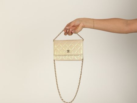 Chanel 2020 Lambskin Iridescent Wallet on Chain Hot on Sale