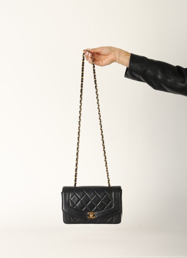 Chanel 1991 Small Lambskin Diana Online Sale