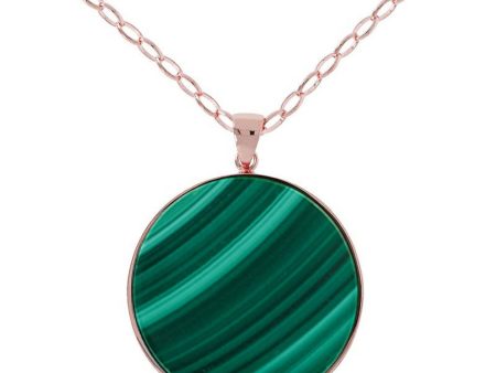 Bronzallure Green Malachite Necklace Fashion