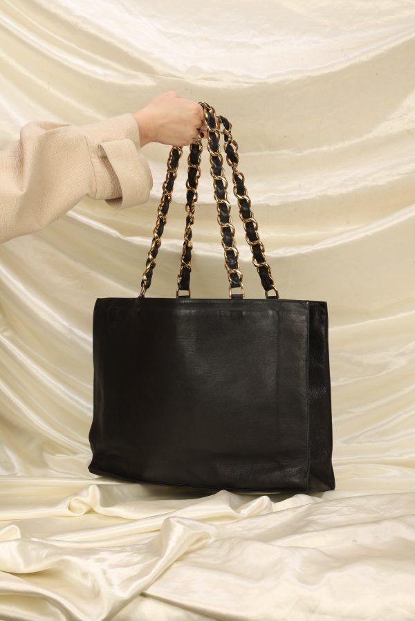 Chanel Calfskin Timeless Chunky Chain Tote Online Sale