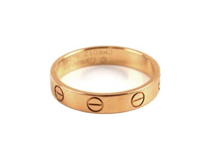 Cartier Small Model Love Ring Size 54 Pink Gold on Sale