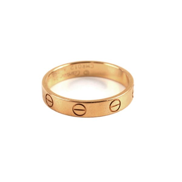 Cartier Small Model Love Ring Size 54 Pink Gold on Sale