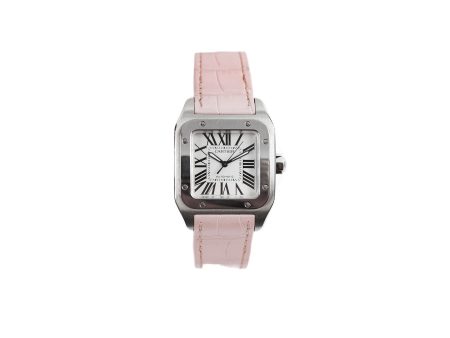 Cartier Santos 100 33MM Watch W20126X8 Pink 2022 Online