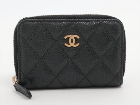 Chanel Zipper Caviar Black Cardholder - Series 20 Supply