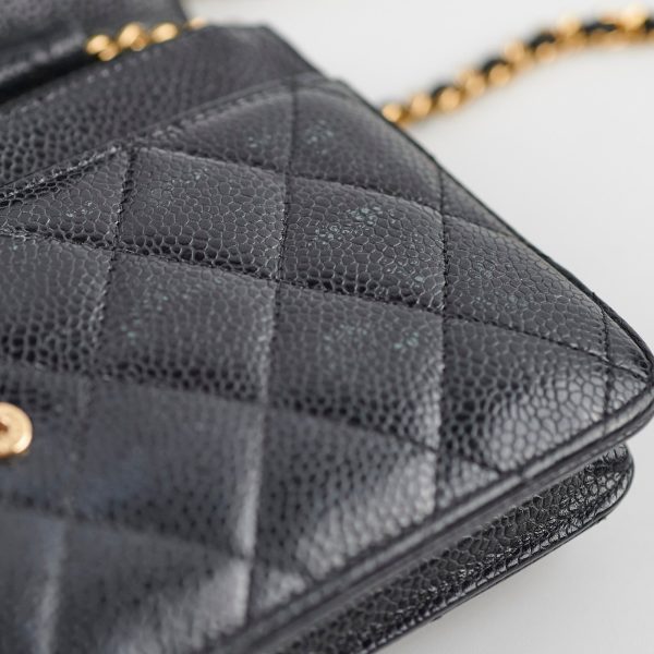 Chanel Wallet on Chain WOC Caviar Black Online now