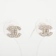 Chanel Coco Logo Rhinestone Silver Stud Earrings Costume Jewellery Online