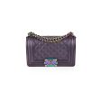 Chanel Small Boy Mermaid Purple Iridescent - Series 21 Cheap